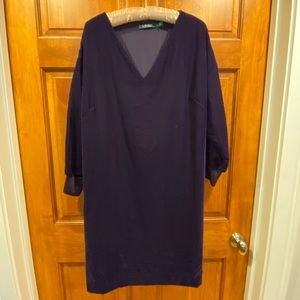 Purple velvet holiday dress